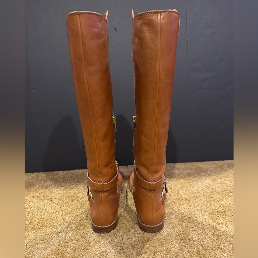 Coach: Elegant Tan Leather Knee-High Boots size 8.5 - Picture 6 of 8